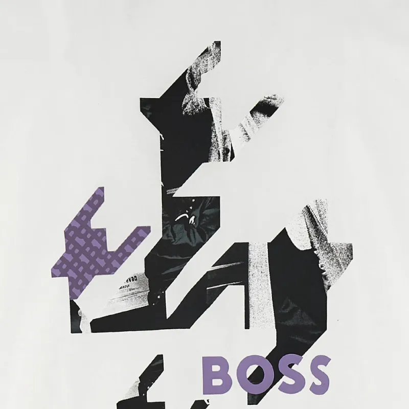 HUGO BOSS Rubber Logo Crewneck T Shirt-2