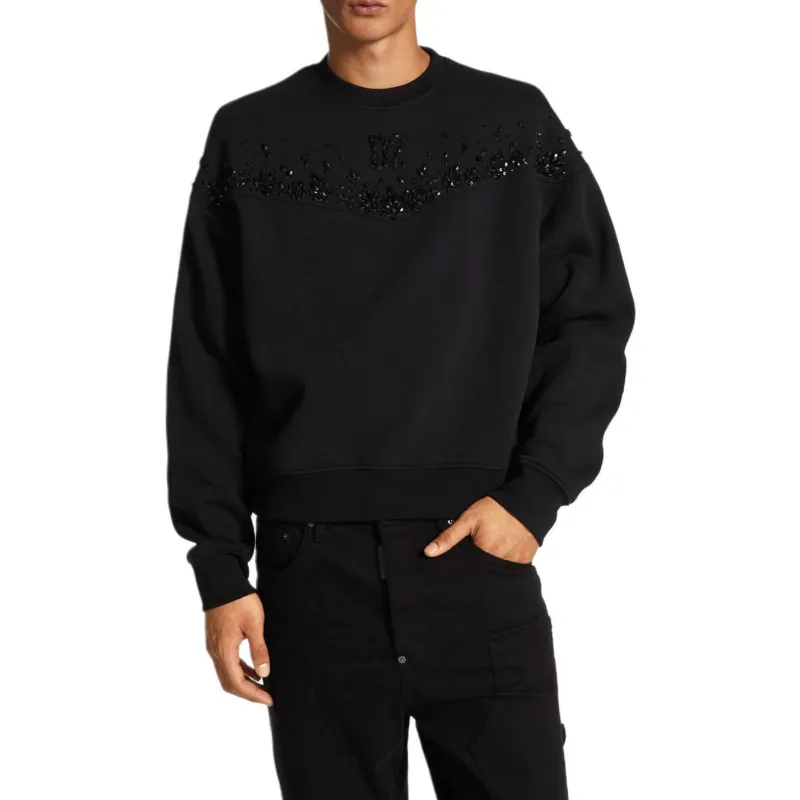 DSQUARED 2 Sequin Embellished Crewneck Sweatshirt-2