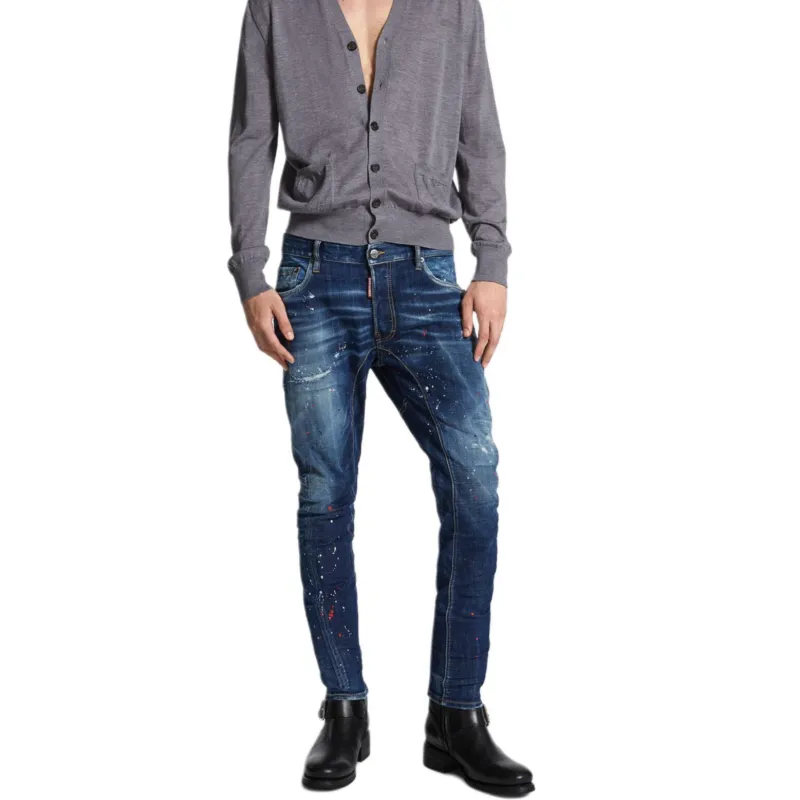 DSQUARED 2 Paint Splatter Distressed Skinny Jeans-2