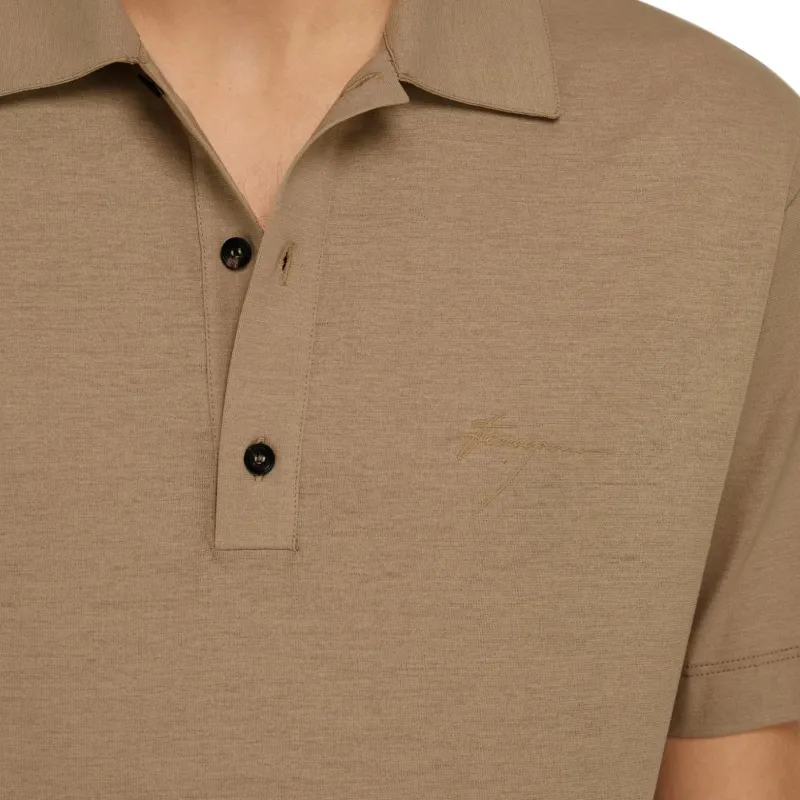 Ferragamo Signature Cotton Polo Shirt-4