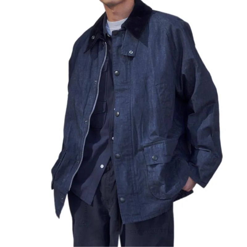 BARBOUR Jackets Coats Men's Navy Blue-4