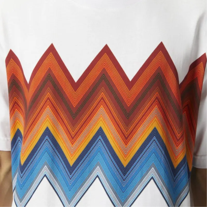 MISSONI Macro Zigzag Printed Crewneck T Shirt-4