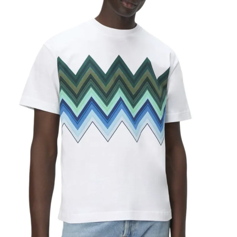 MISSONI Macro Zigzag Printed Crewneck T Shirt-3