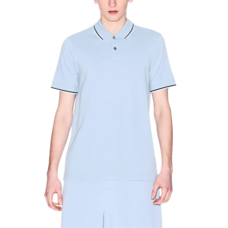 ARMANI EXCHANGEAE Polo Shirt Men's Light Blue-1