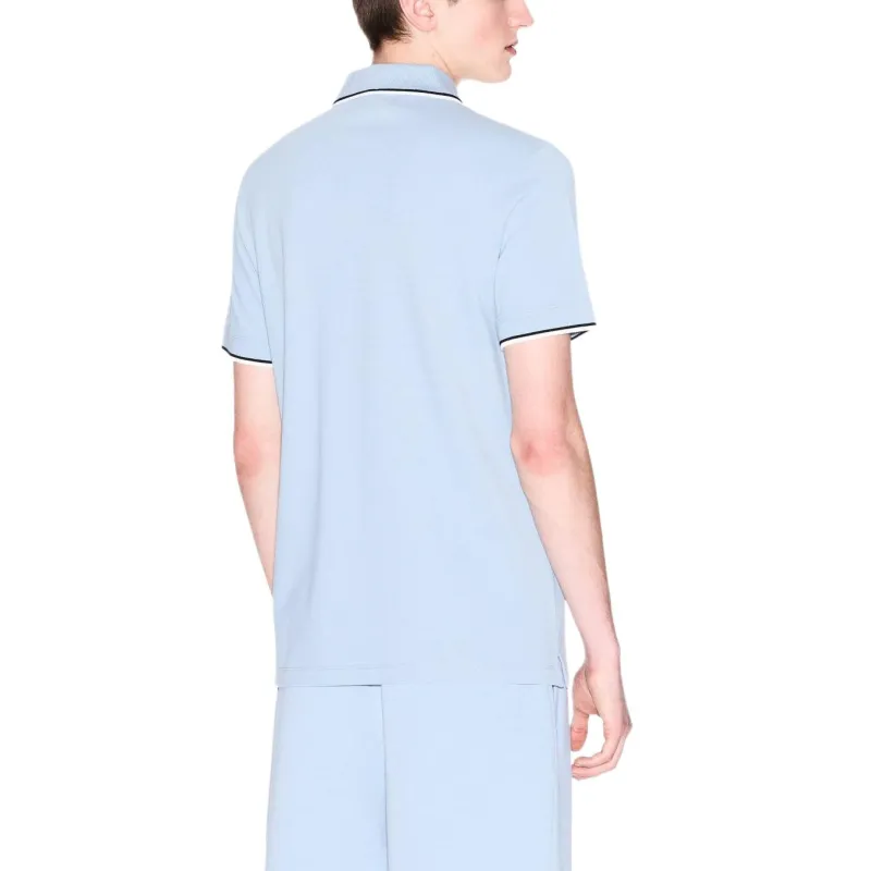 ARMANI EXCHANGEAE Polo Shirt Men's Light Blue-2