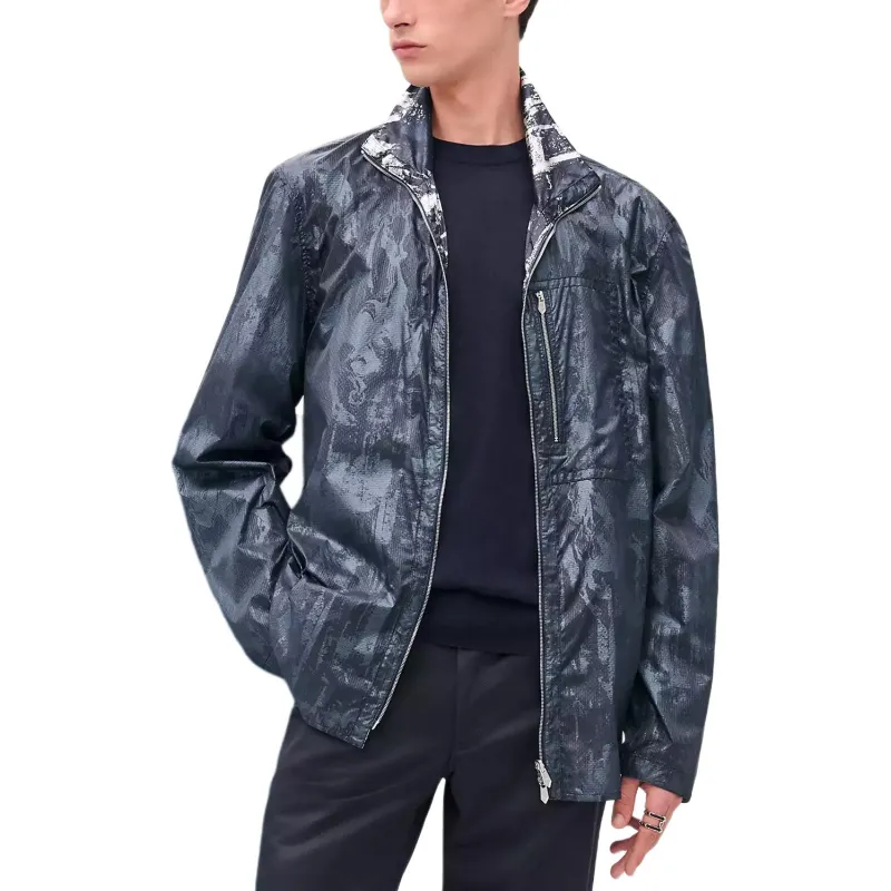 HERMES Jackets & Coats Men's Blue-3
