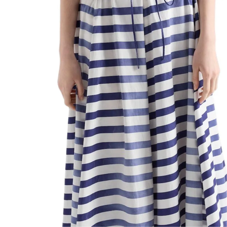 PRADA Striped Full Skirt-3