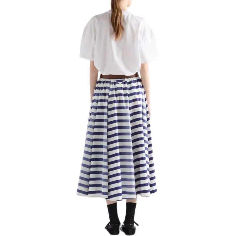 PRADA Striped Full Skirt-2