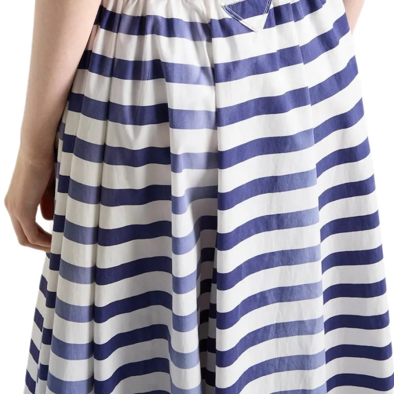 PRADA Striped Full Skirt-4