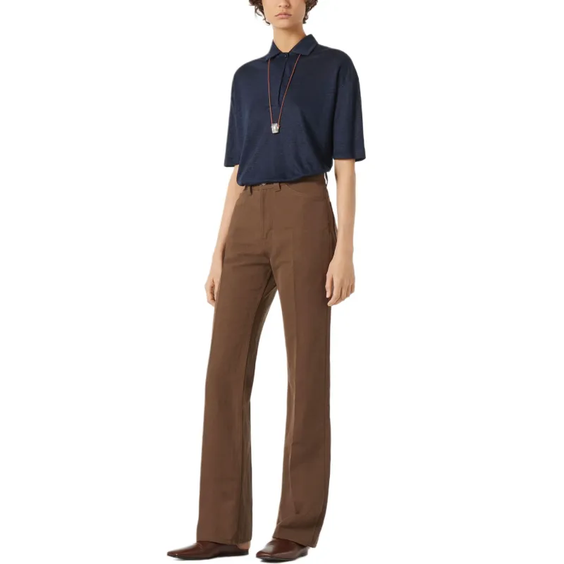 Loro Piana SS25 Polo Shirt Women's Blue-4