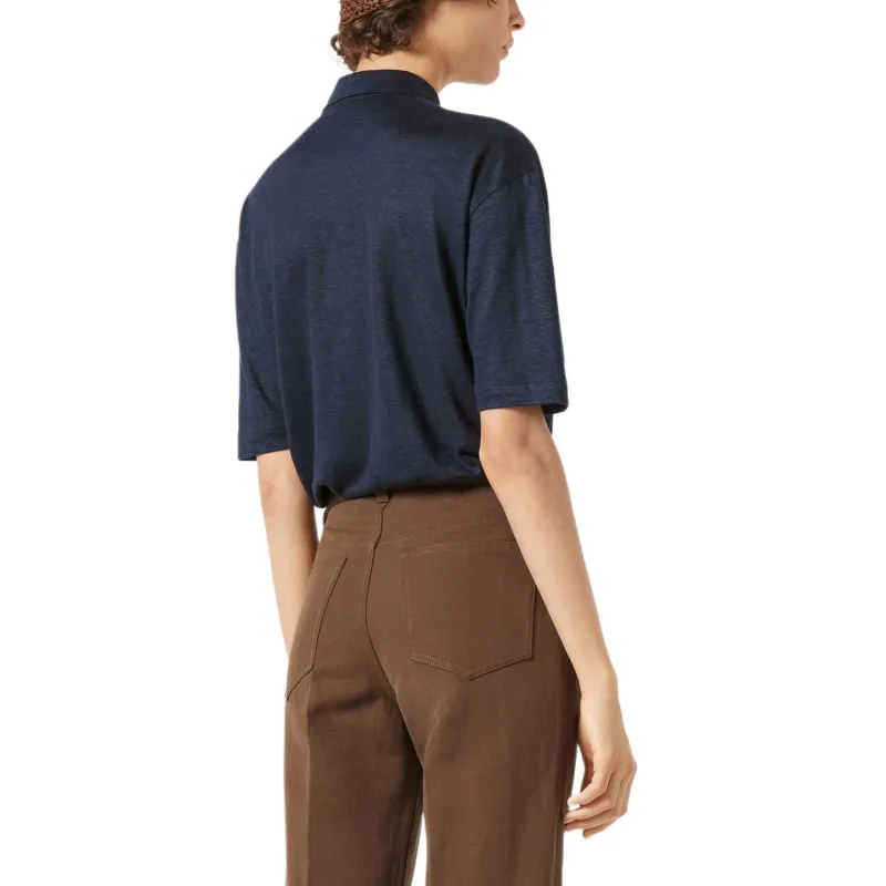 Loro Piana SS25 Polo Shirt Women's Blue-3