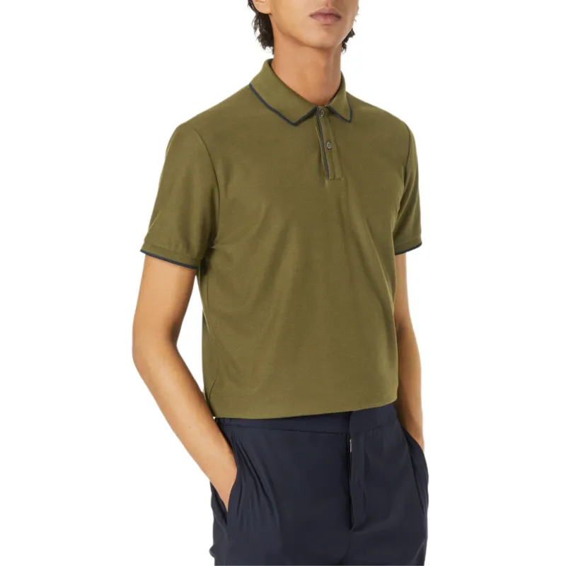 Loro Piana SS25 Polo Shirt Men's Dark Green-2
