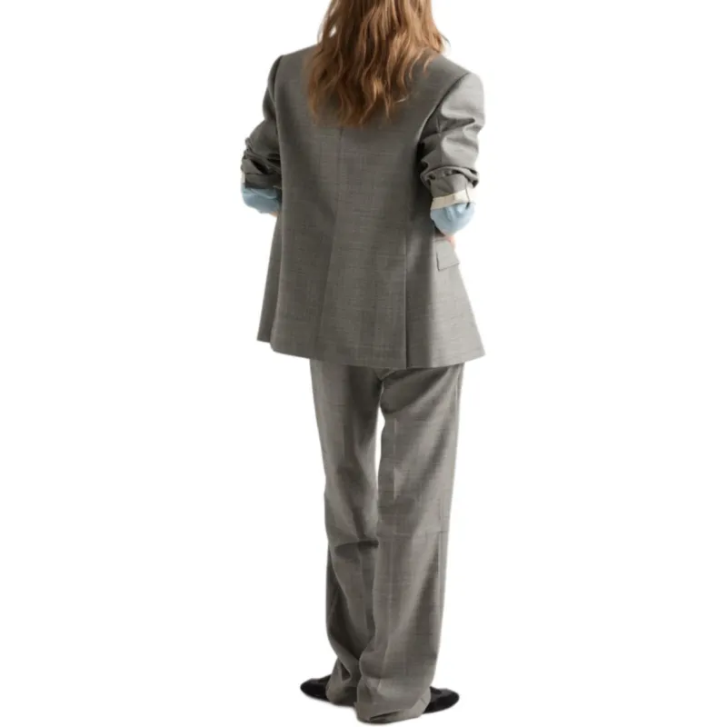 PRADA Casual Pants Women's Blue Gray-3