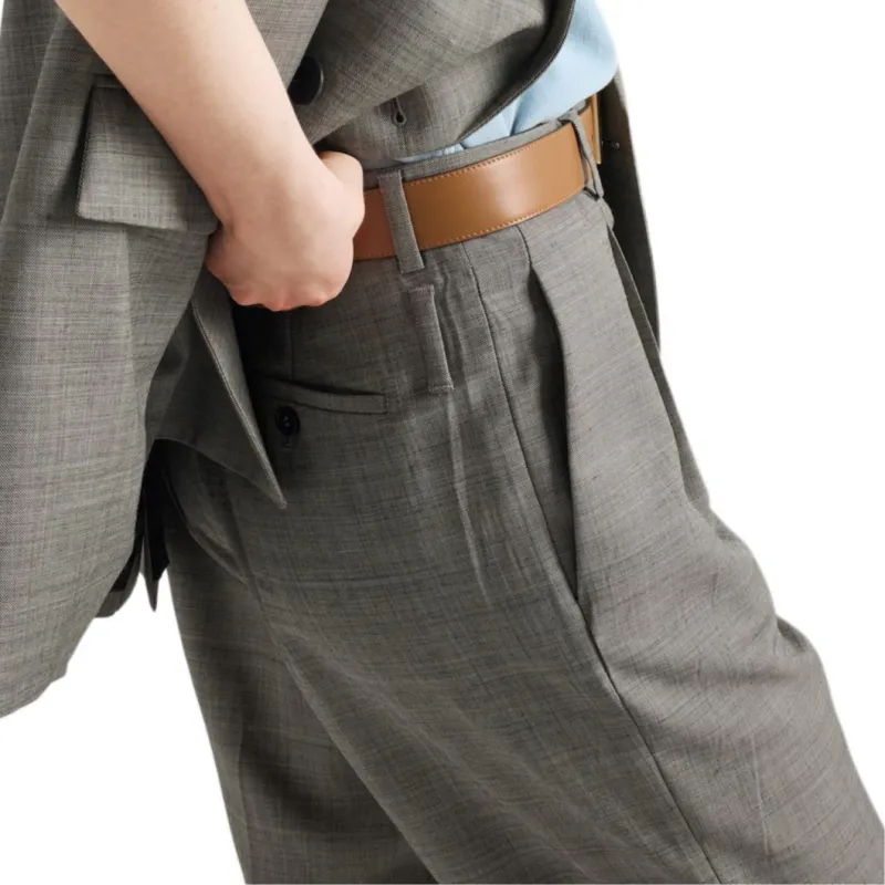 PRADA Casual Pants Women's Blue Gray-4