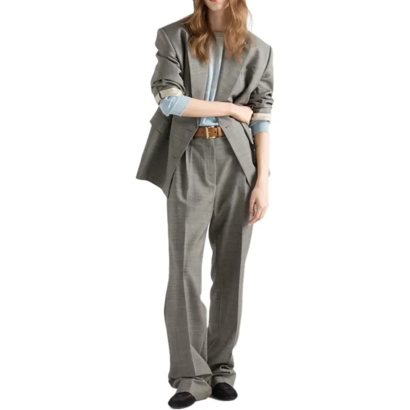 PRADA Casual Pants Women's Blue Gray-2