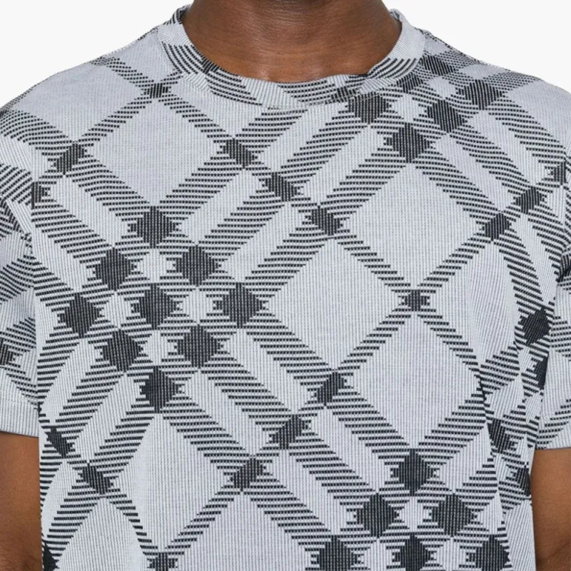 Burberry Check Printed Crewneck T Shirt-5