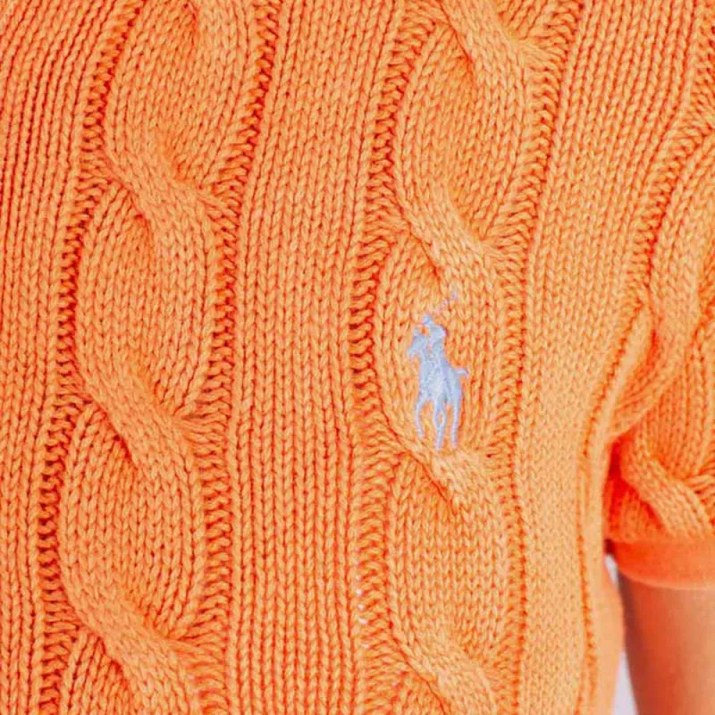 Polo Ralph Lauren Short Sleeve Polo Shirt Kona Orange-5