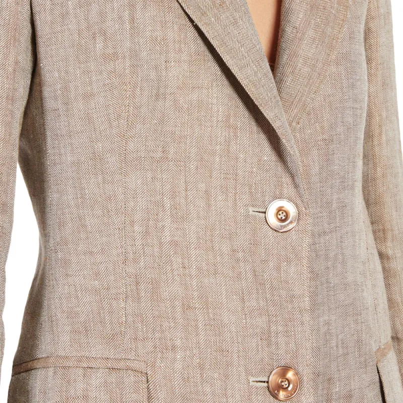 MaxMara Studio Business Suit Coat Women's Brown-3