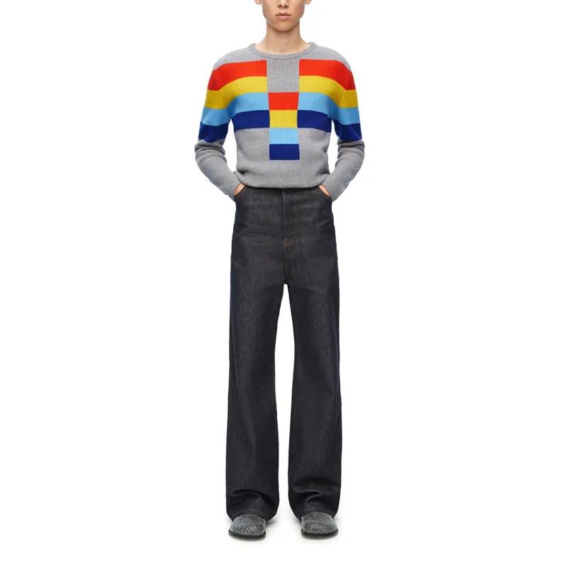 LOEWE Colorblock Knitted Jumper-1