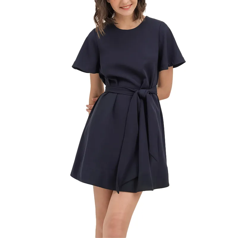 Stella McCartney FW23 Short Sleeved Dresses Women's Marine Blue-3