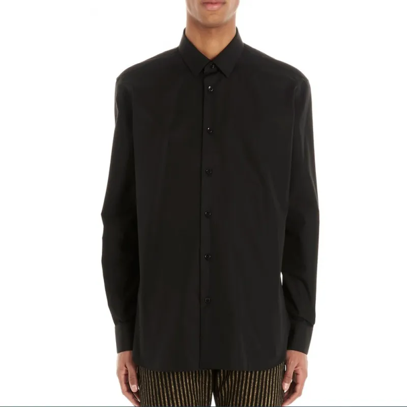 SAINT LAURENT Shirt Men's Black-2