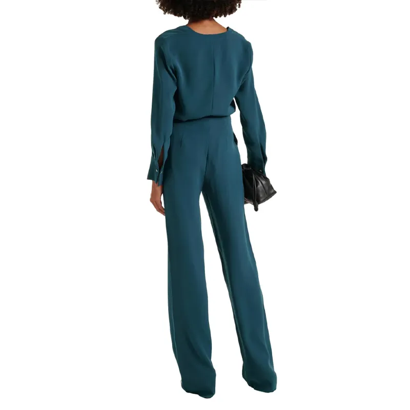 MaxMara Studio High Waisted Straight Leg Trousers-4