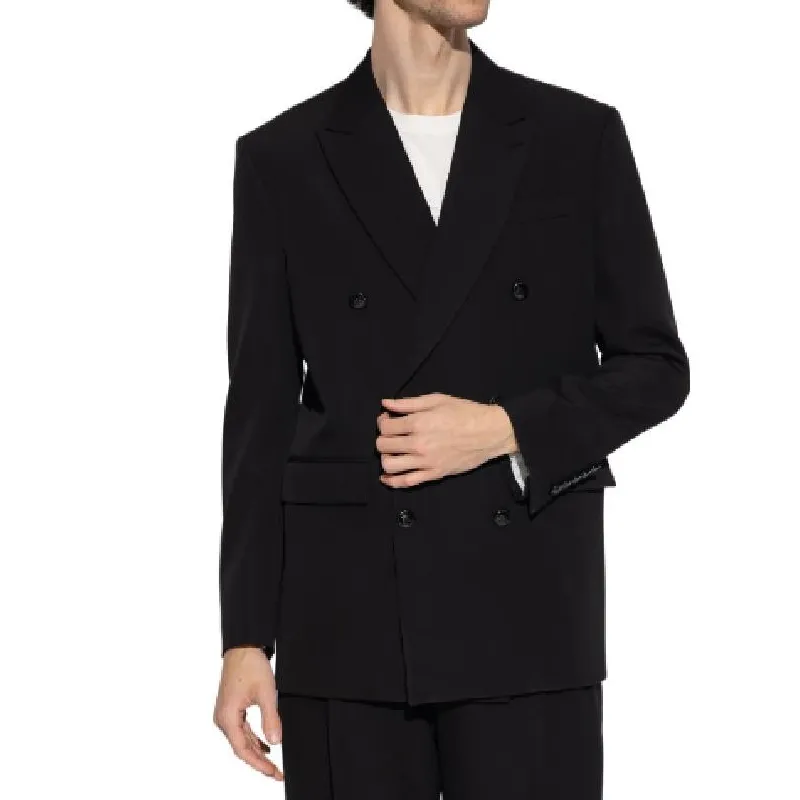 Burberry Business Suits Men Black-4