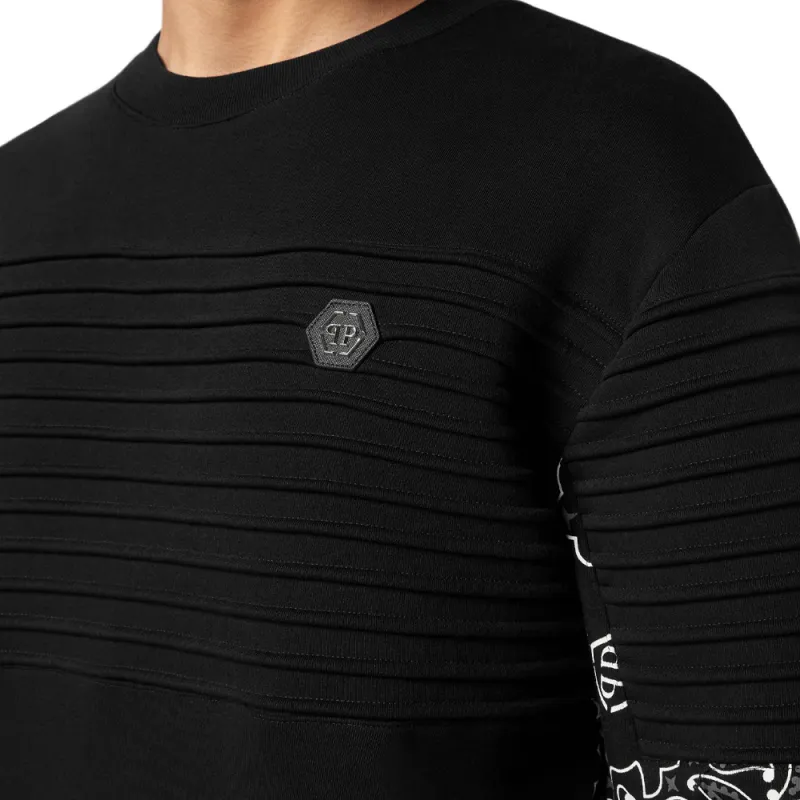PHILIPP PLEIN Paisley print Cotton Sweatshirt-4