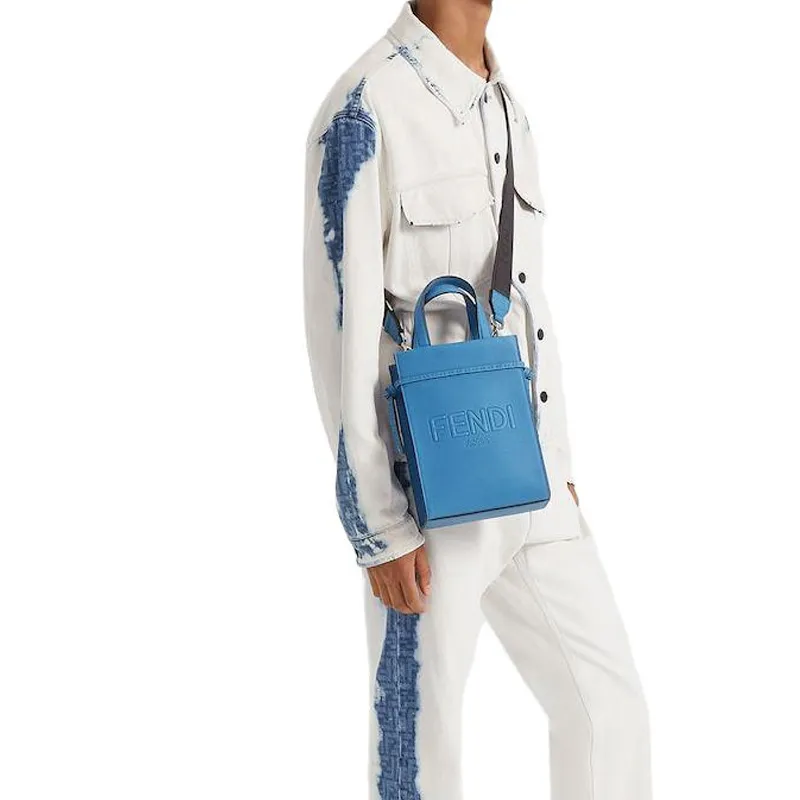 FENDI Denim Jackets Men White-3
