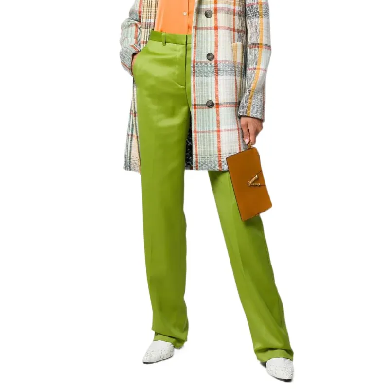 FANSIZHE Casual Pants Women's Grass Green-1