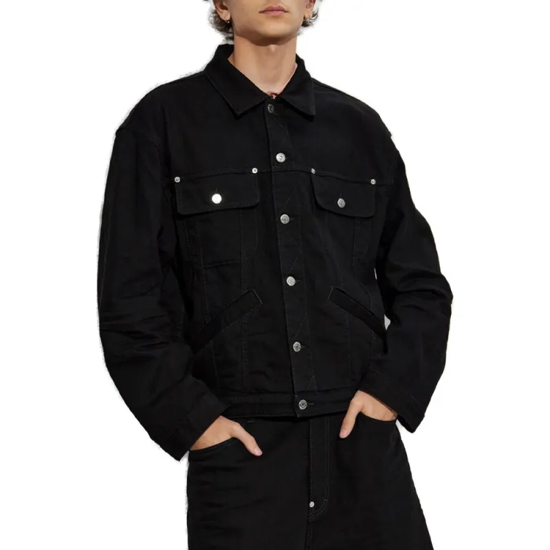 DSQUARED 2 Icon Logo Embossed Denim Jacket-2