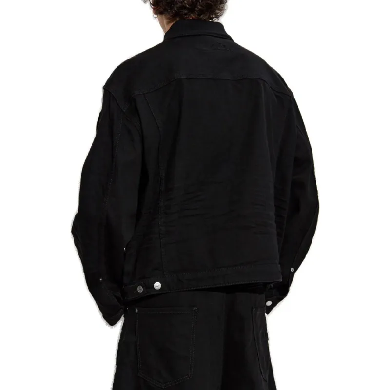 DSQUARED 2 Icon Logo Embossed Denim Jacket-3