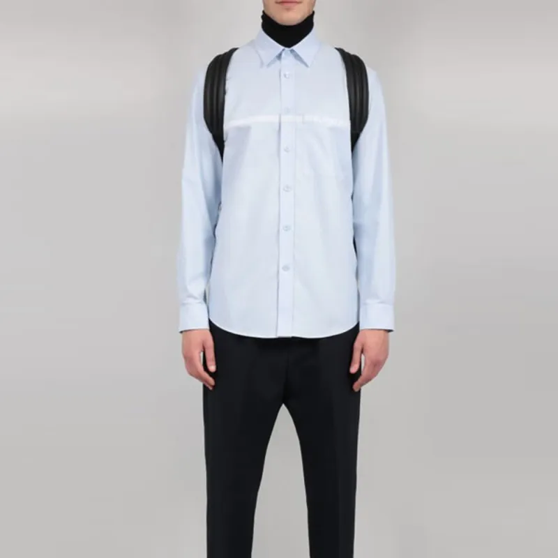 Burberry Shirt Men's Light Blue-3