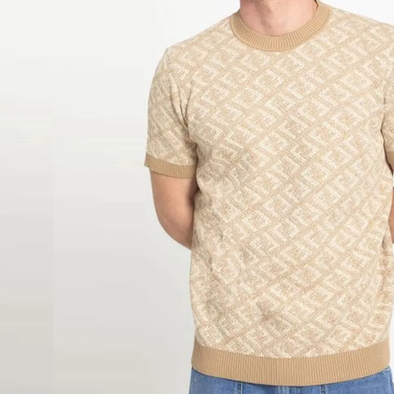 FENDI Sweater Men's Light Coffee-2