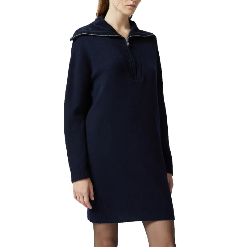 PINKO Half Zipped Knitted Dress-4