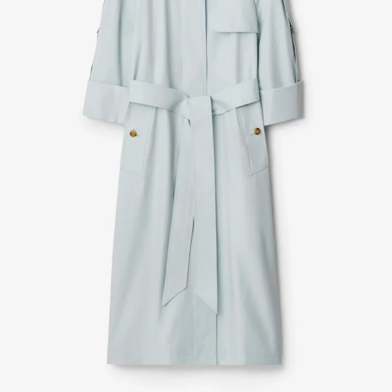 Burberry Trench Coat Women's Light Blue-1