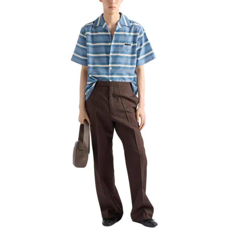 PRADA Shirts Men Blue-1