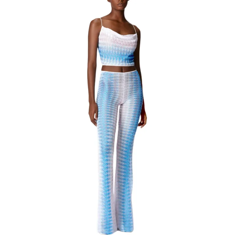 MISSONI Casual Pants Women's Blue Pink-1