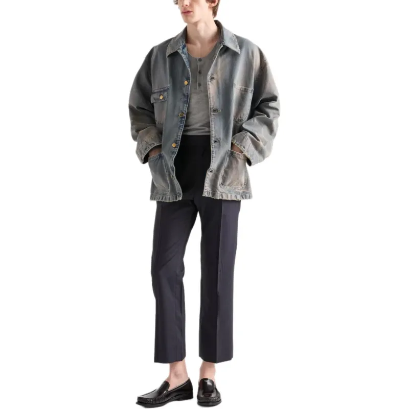 PRADA Jackets & Coats Men's Blue-1