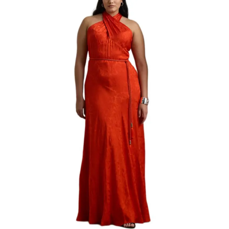 LAUREN RALPH LAUREN Slip Dress Women's Scarlet-1