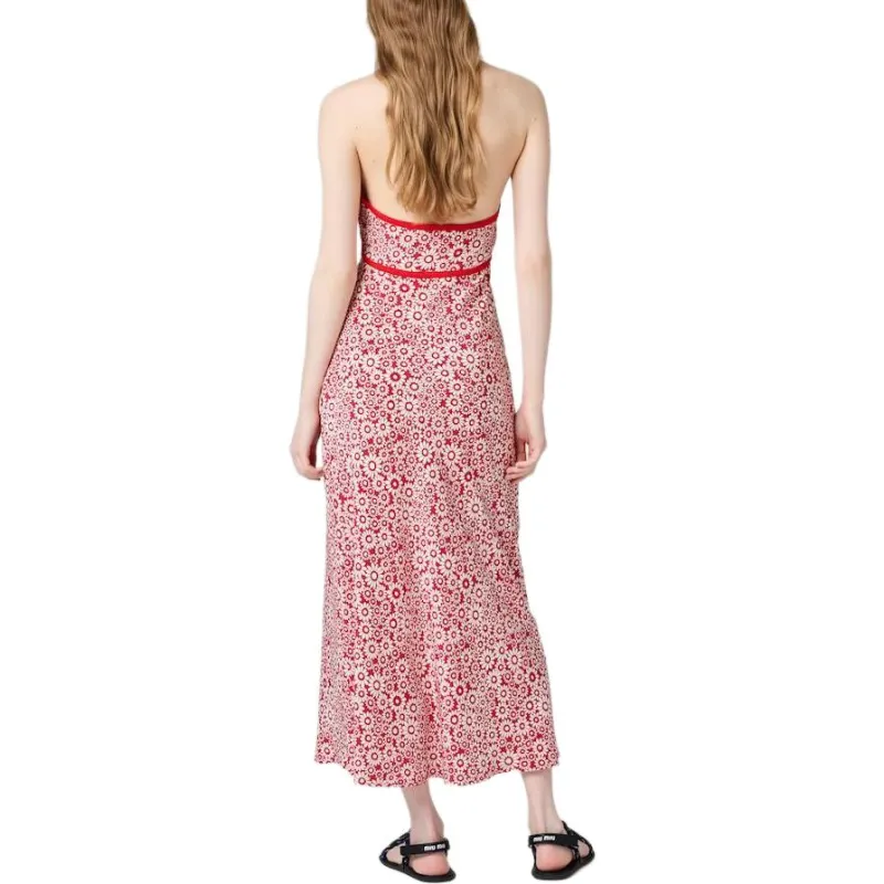 MIU MIU Slip Dresses Women's Red-2