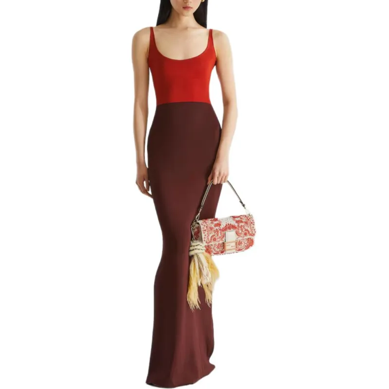 FENDI SS25 Slip Dress Women's Red-2