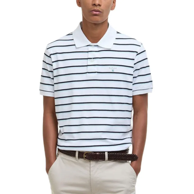 BARBOUR Polo Shirts Men White-1