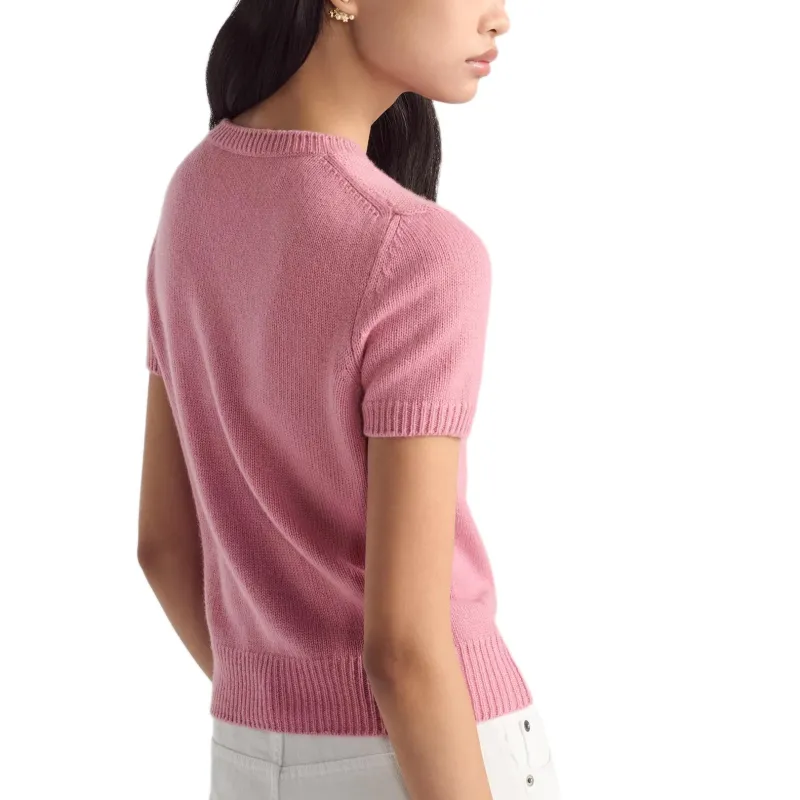 DIOR Dioriviera Cashmere Sweater Women's Pink-3