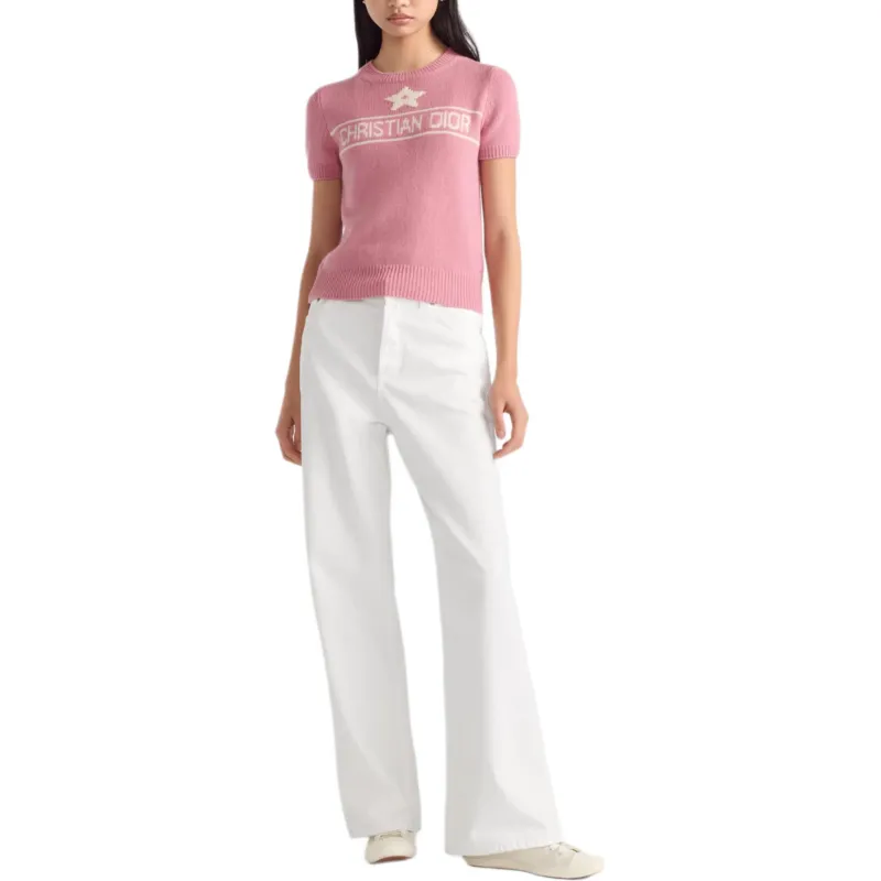 DIOR Dioriviera Cashmere Sweater Women's Pink-4