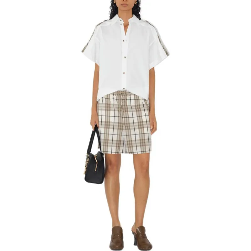 Burberry Short Sleeved Check Printed Shirt-1