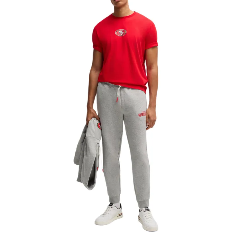 HUGO BOSS x NFL Knitted Sports Pants Men's Gray-3
