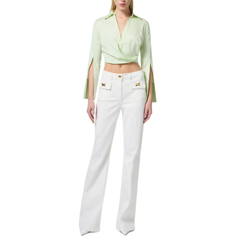 Elisabetta Franchi Shirt Women's Light Green-2