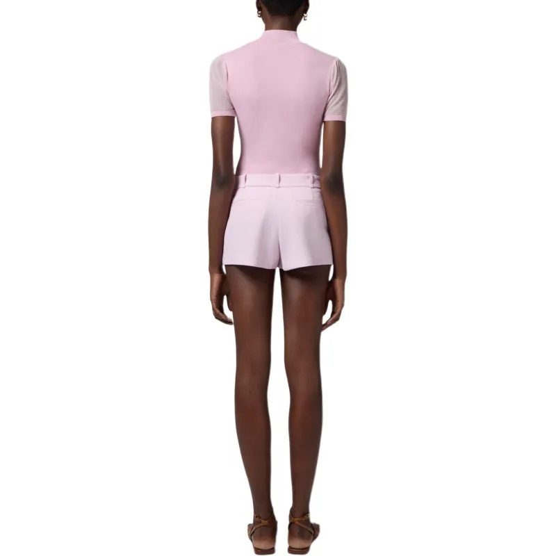 Elisabetta Franchi Transparency Detailed High Collared Top-2