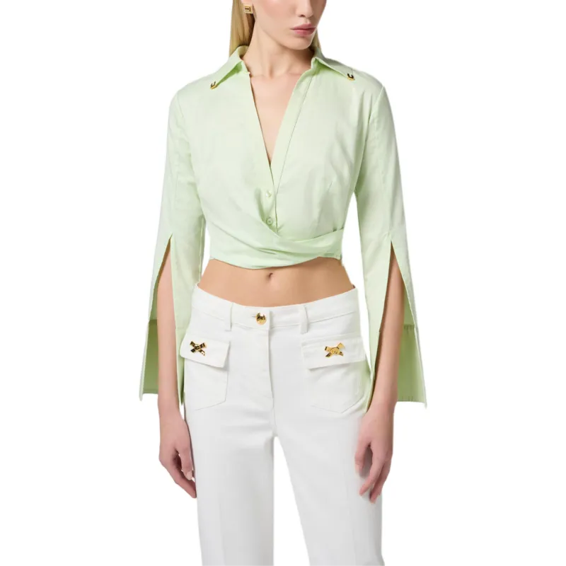 Elisabetta Franchi Shirt Women's Light Green-1